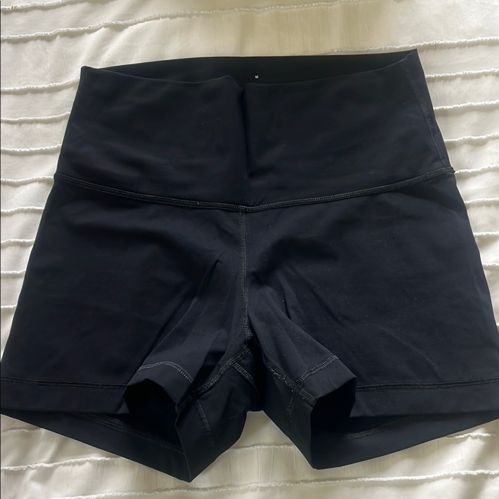 EVERLANE The Perform Women's Black High-Waisted Bike Shorts